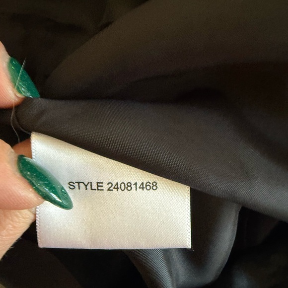 Tory Burch Metallic Plaid Sleeveless Mini Dress Silk Blend Black Silver Size 10 - Picture 9 of 9